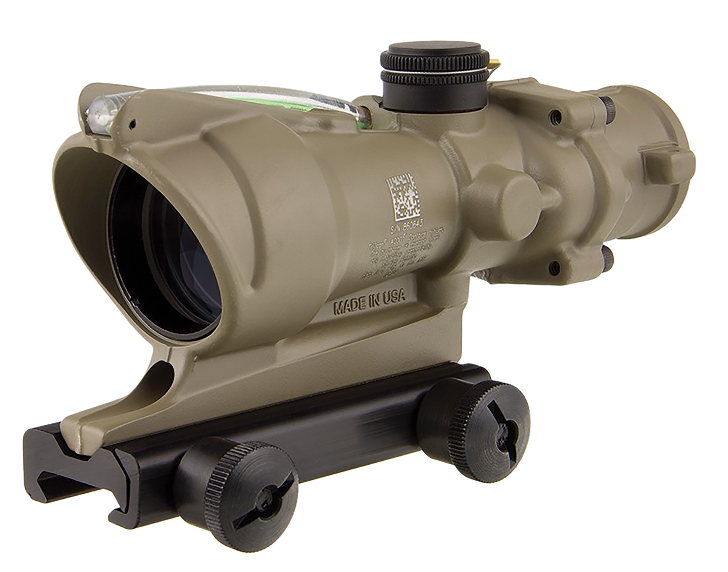 Trijicon TA31C100380 ACOG 4x32mm FDE Illuminated Green Crosshair Scope
