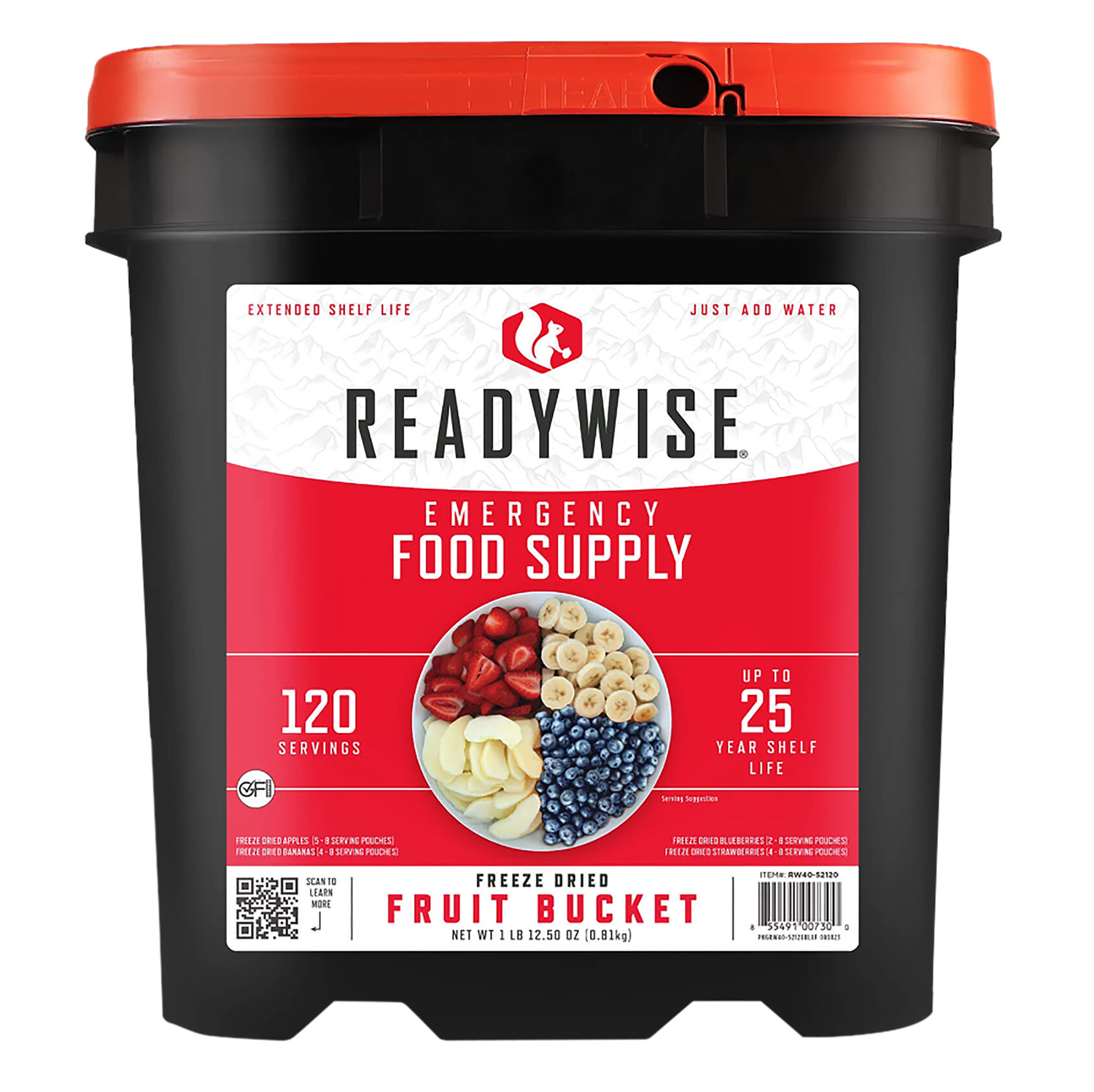 Wise Foods RW4052120 Emergency Supplies Freeze Dried Fruit 120 Servings