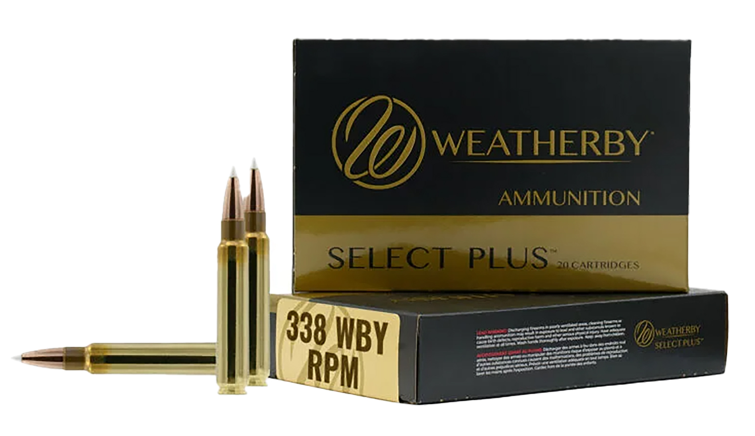 Weatherby H338225Il Select Plus 338WBY Rpm 225Gr Interlock 20 Per Box/10 Case