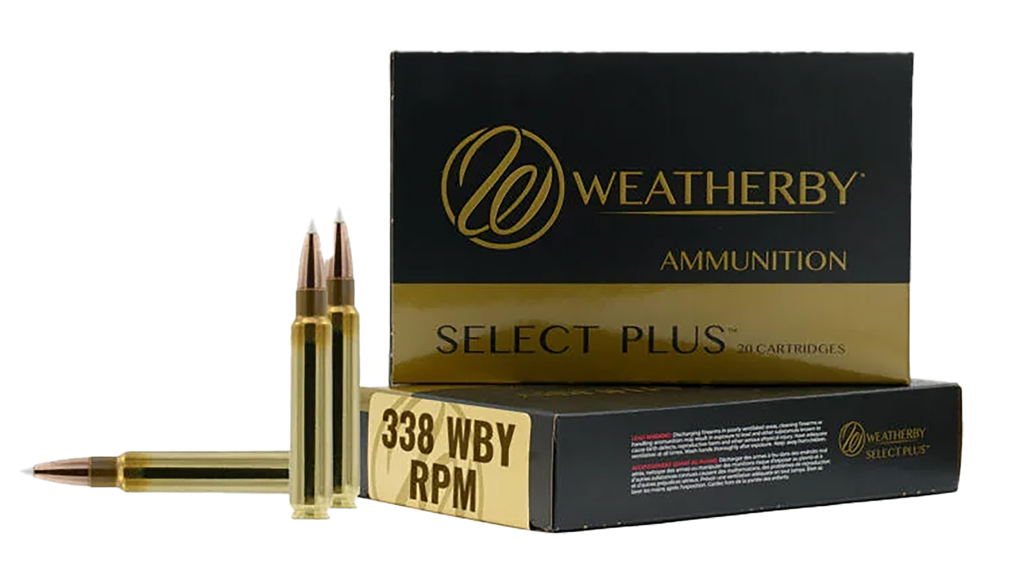 Weatherby B338185TTSX Select Plus 338WBY Rpm 185Gr TTSX Boat Tail 20 Per Box/10 Case