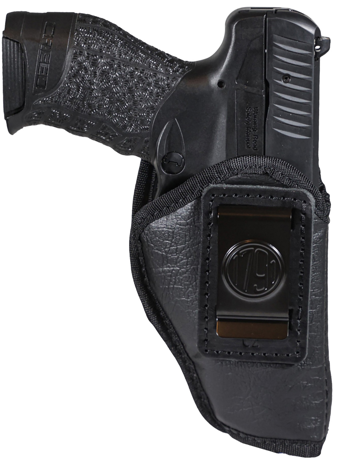 1791 Gunleather ECOC2BLKR EcoCarry IWB Compact Black Right Hand Holster - 1791 Gunleather - BLACK