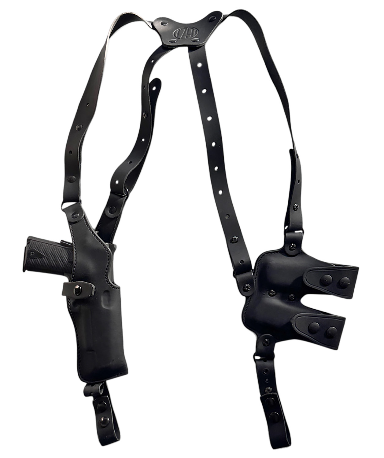 91 Gunleather Nss2.1Sblvr Optic Ready Shoulder Vertical Black Fits Glock