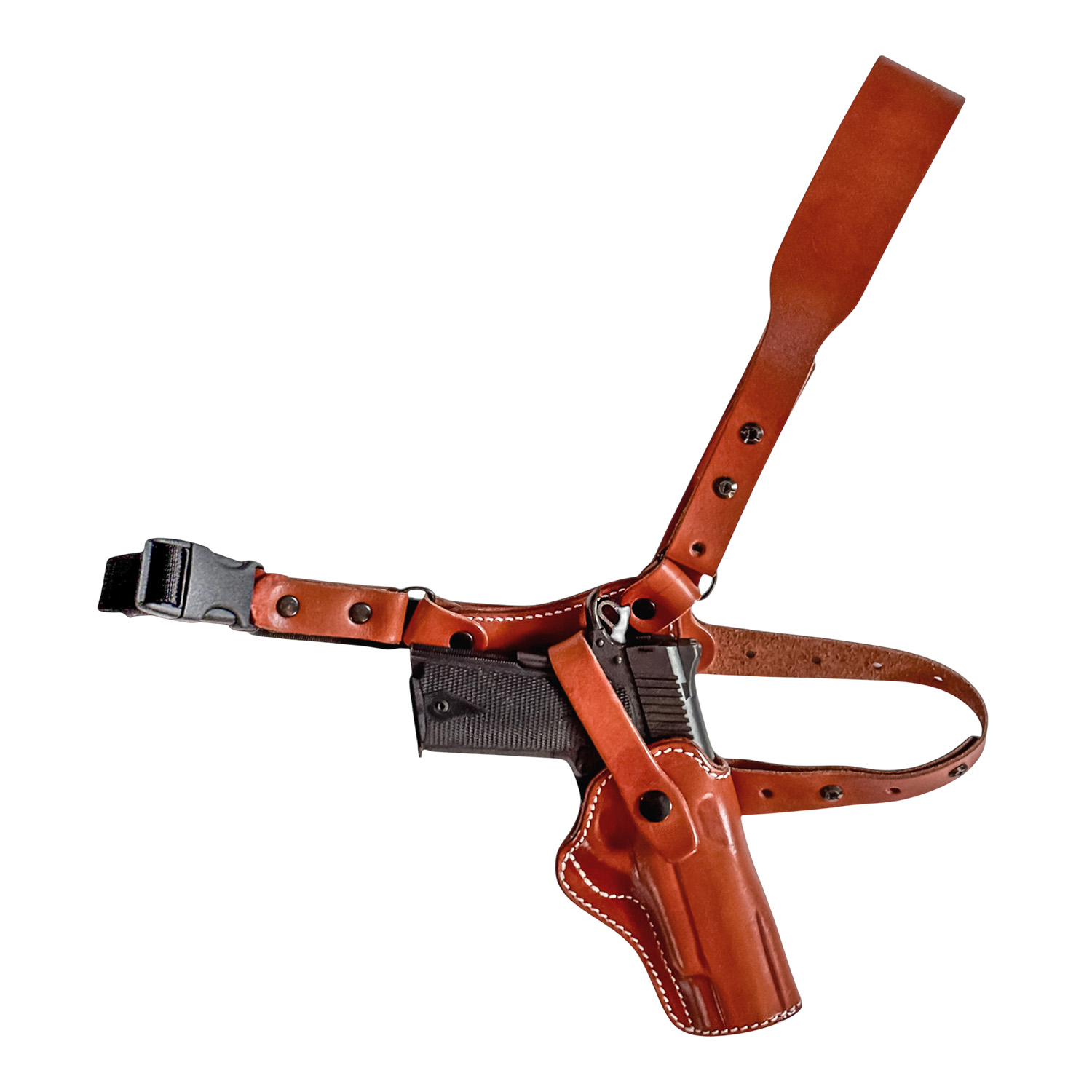 1791 Gunleather PFC-1-BRW-R 1911 Govt RH Brown Shoulder Rig