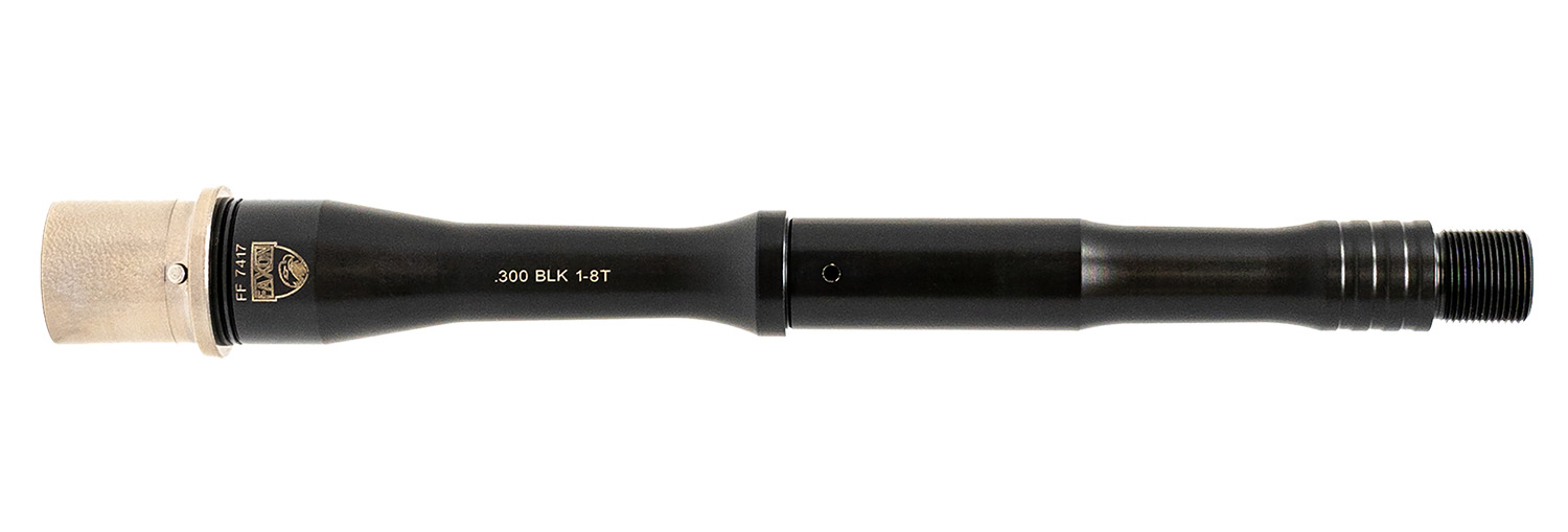 Faxon Firearms 15B38P9NGQ5RNP3 Match 300 Blackout 9" Black Nitride 416-R Stainless Steel Barrel