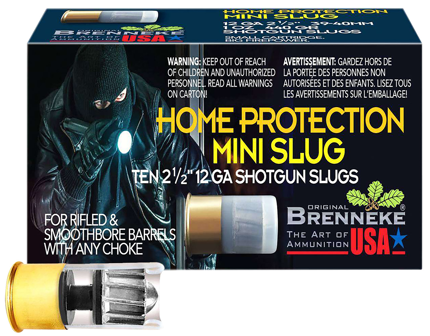 Brenneke Mini Slugs 12 ga. 1 3/4 in. 1 oz. 10 rd.