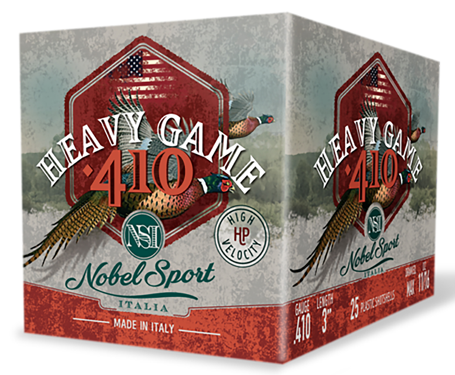 Nobel/Eurosports ANS4134 Heavy Game 410 Gauge 3" 11/16oz 4 Shot 25/Box