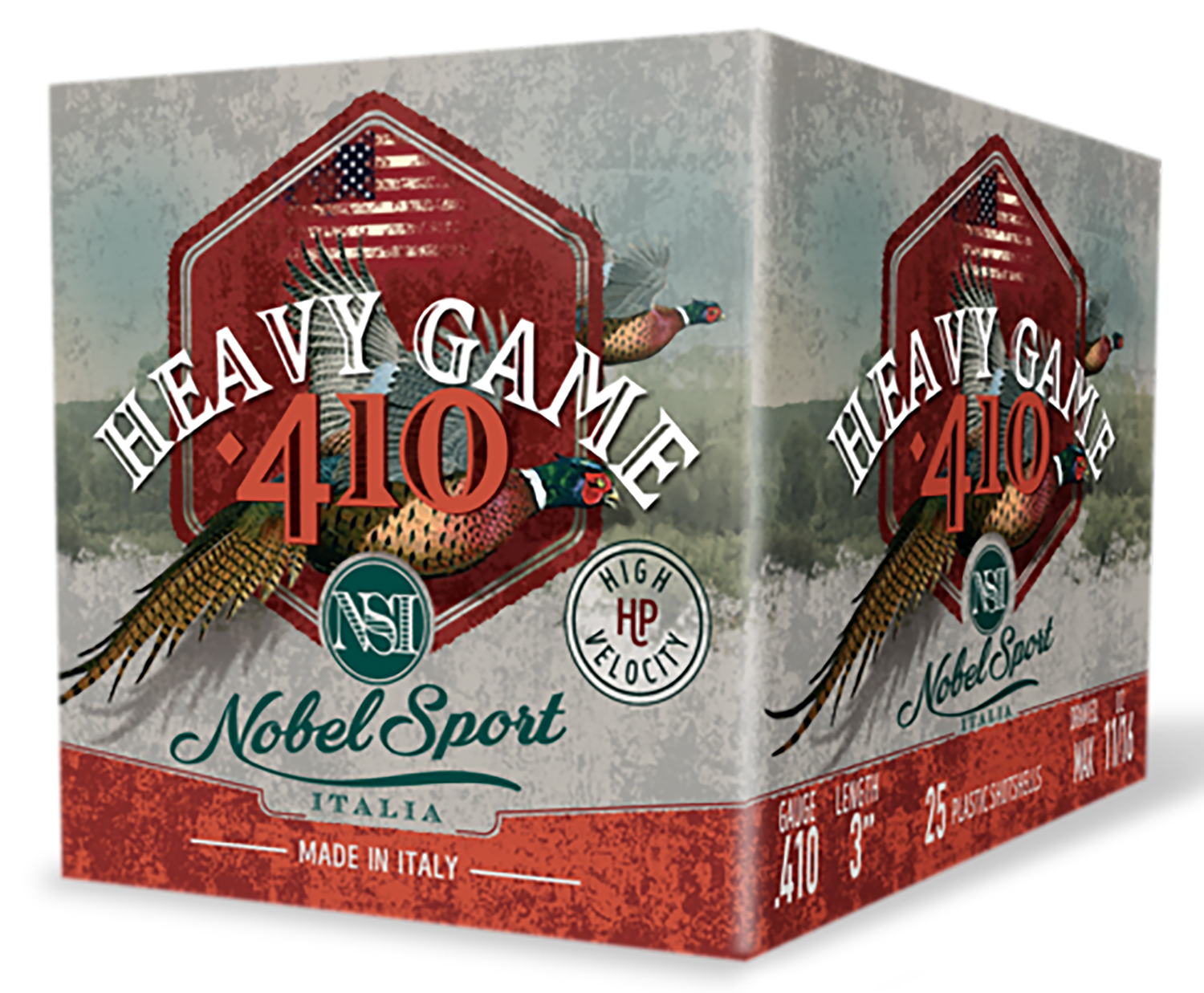 Nobel/Eurosports ANS4136 Heavy Game 410 Gauge 3" 11/16oz 6 Shot 25/Box