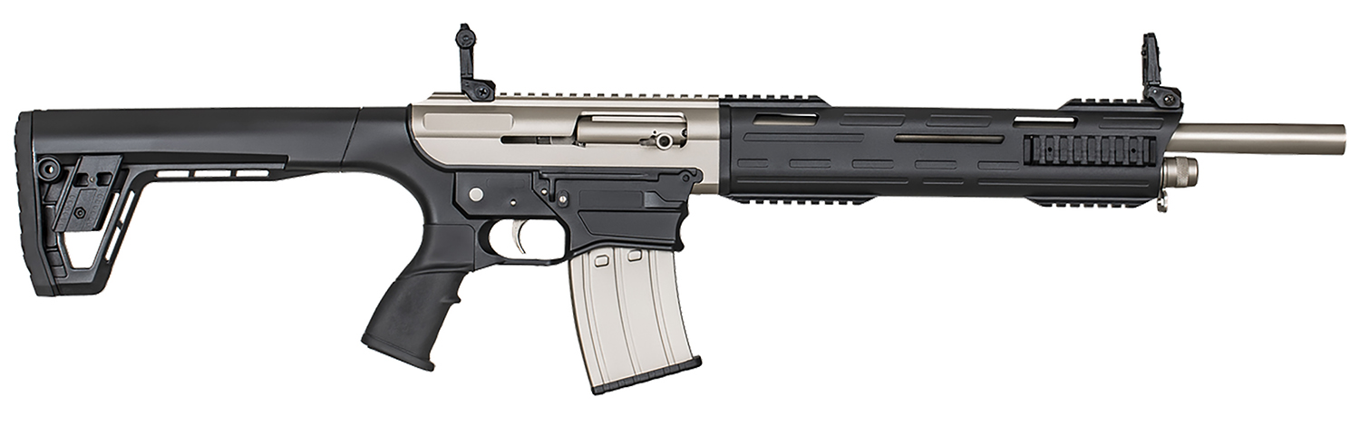 Tokarev USA 21000102 TAR MP 12 Gauge Semi-Auto 3" 5+1 18.50" Electroless Nickel Stainless Steel Barrel, Electroless Nickel Aluminum Receiver w/Picatinny Rail, M-LOK Handguards, Black Polymer Stock