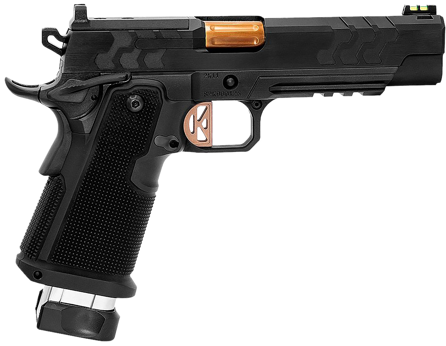 Kimber Mfg.,inc 3500051 2K11 (OR)  9mm 20+1 5" High Polished w/ Coyote PVD, Brush Polish Flats w/ DLC Coating Stainless Steel Slide Aluminum Grip