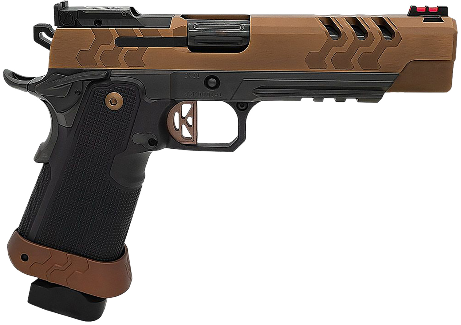 Kimber Mfg.,inc 3500053 2K11 Target (OR)  9mm 20+1 5" High Polished w/ Coyote PVD, Brush Polish Flats w/ DLC Coating Stainless Steel Slide Aluminum Grip