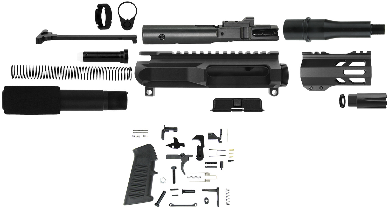 TacFire SSPK45ACPLPK4 .45 ACP Black Steel Pistol Kit