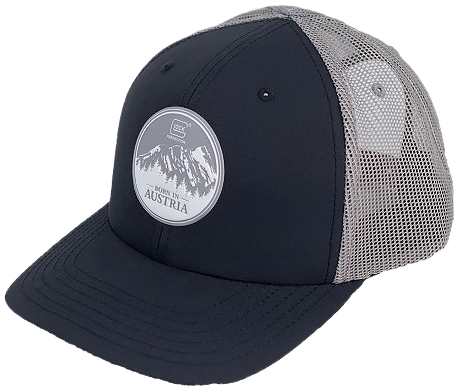 Glock AS41019 Navy/Gray Snapback Hat with Austria Patch - Glock