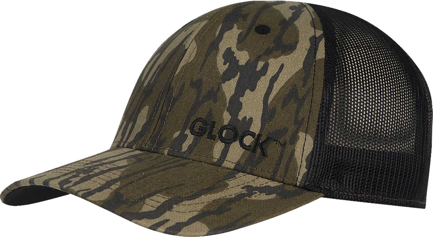 Glock AP96274 Hat Bottomland Camo OSFA Canvas/Mesh Snapback
