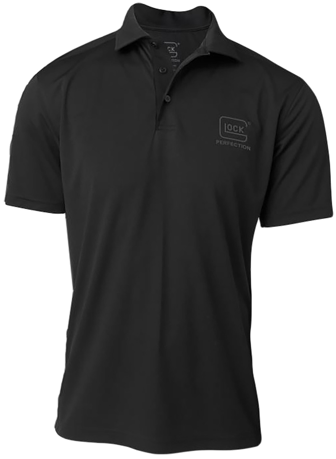 Glock AP96212 Perfection Polo Black Medium Polyester Mesh Short Sleeve - Glock - SHORT SLEEVE