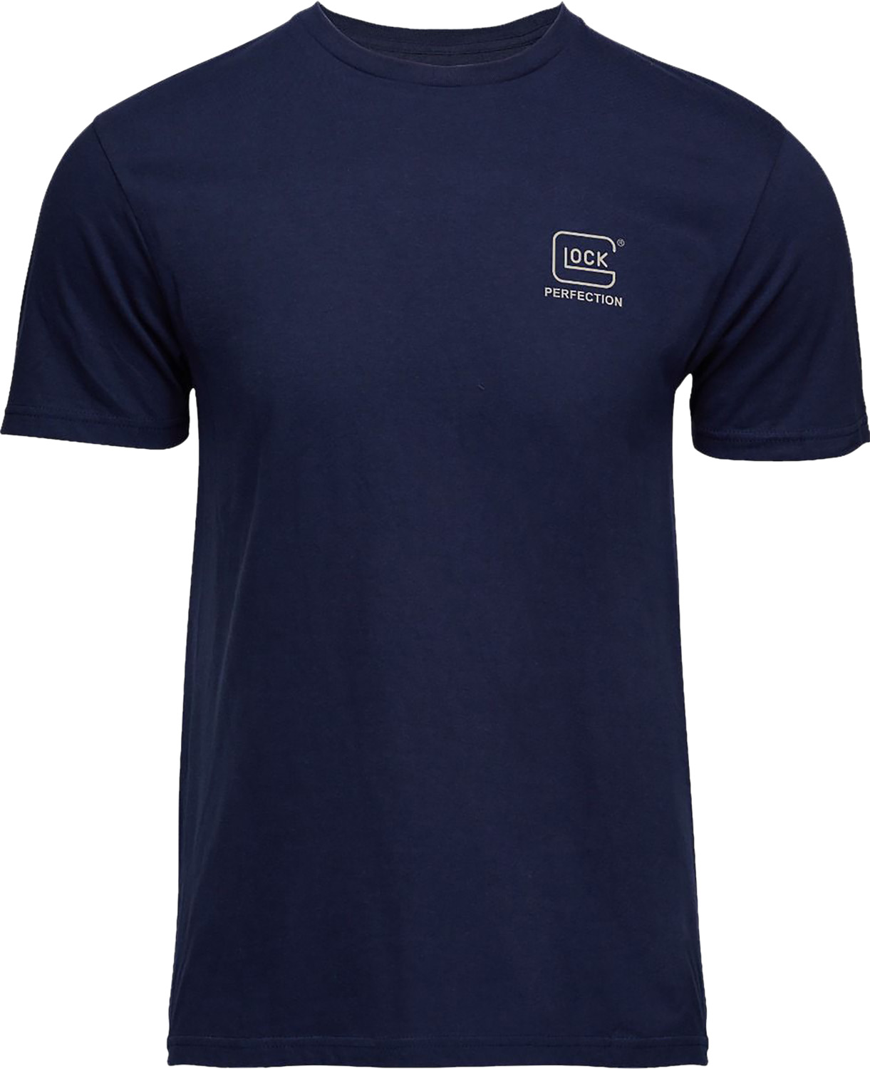 Glock AP96195 Strong Tee Navy Ringspun Cotton Large Short Sleeve
