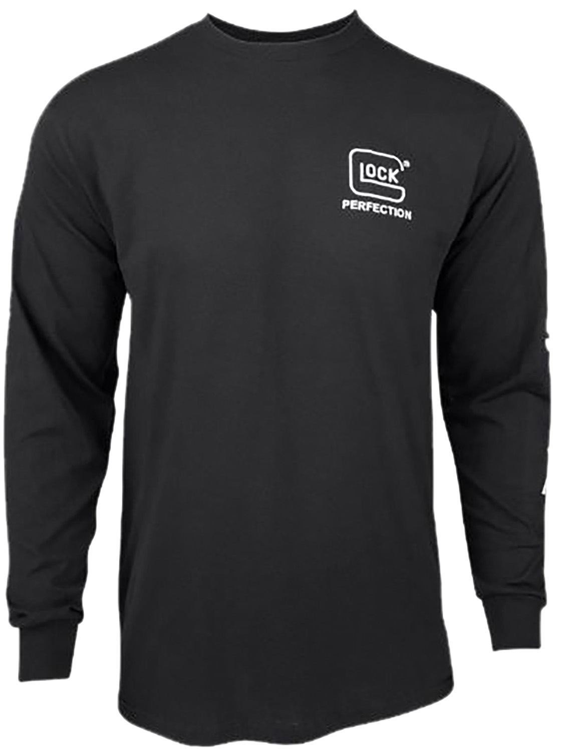 Glock Ap96100 Perfection Long Sleeve TEE Black Pre-Shrunk Cotton Large