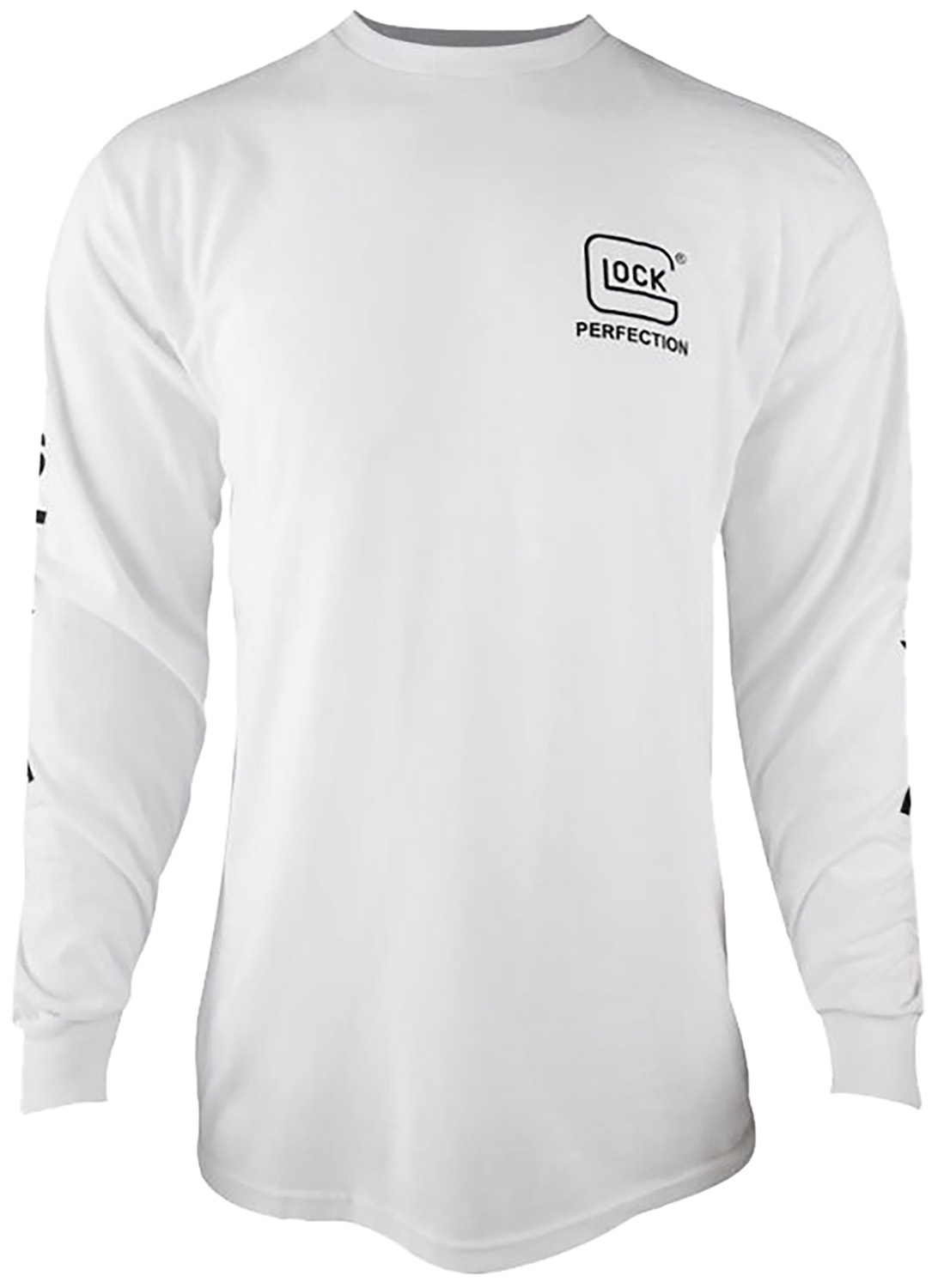 Glock Ap96093 Perfection Long Sleeve TEE White Pre-Shrunk Cotton Medium