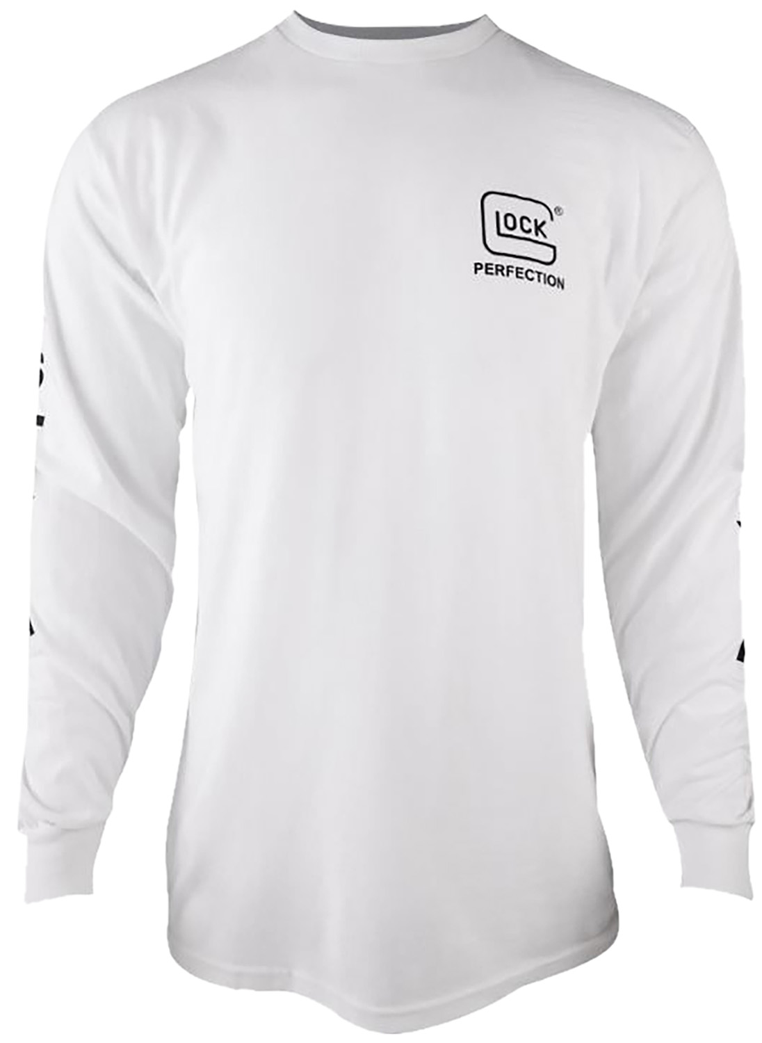 Glock Ap96095 Perfection Long Sleeve TEE White Pre-Shrunk Cotton XL