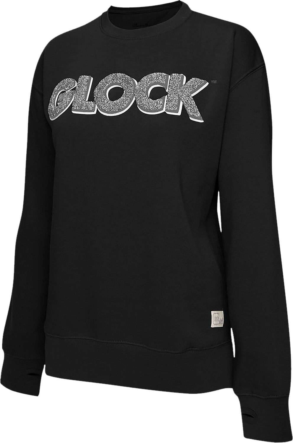Glock AP96259 Crewneck Raglan Fleece Black 2XL Cotton/Polyester