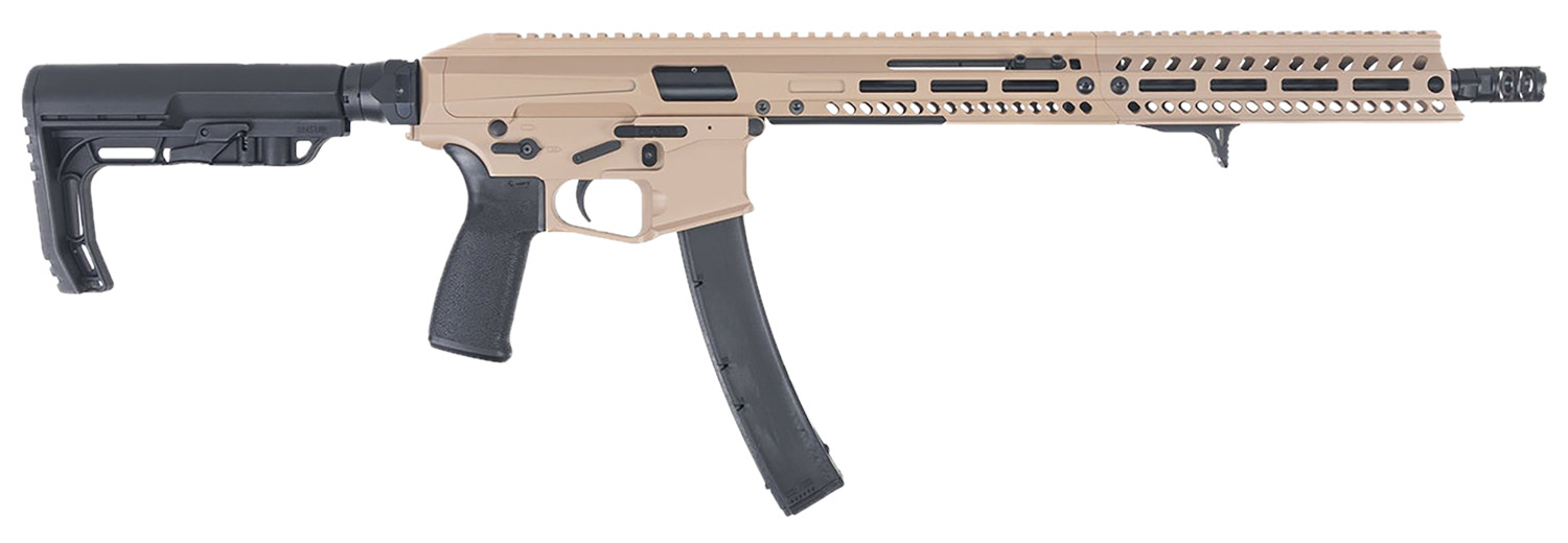 Patriot Ordnance Factory 01927 Phoenix  9mm 35+1 16.50" Flat Dark Earth Cerakote Picatinny Rail