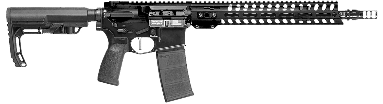 Patriot Ordnance Factory 02048 Minuteman  300 Blackout 30+1 13.75" Black Nitride Barrel/ Black Aluminum Receiver Picatinny Rail
