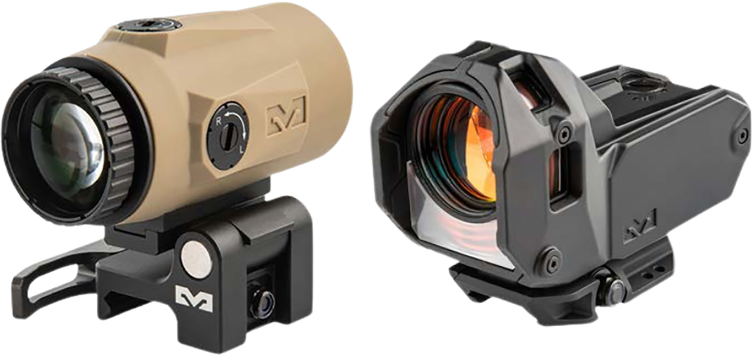 Meprolight 56225080 M22 Triangle Reflex Sight with MMX4 4x24mm Magnifier