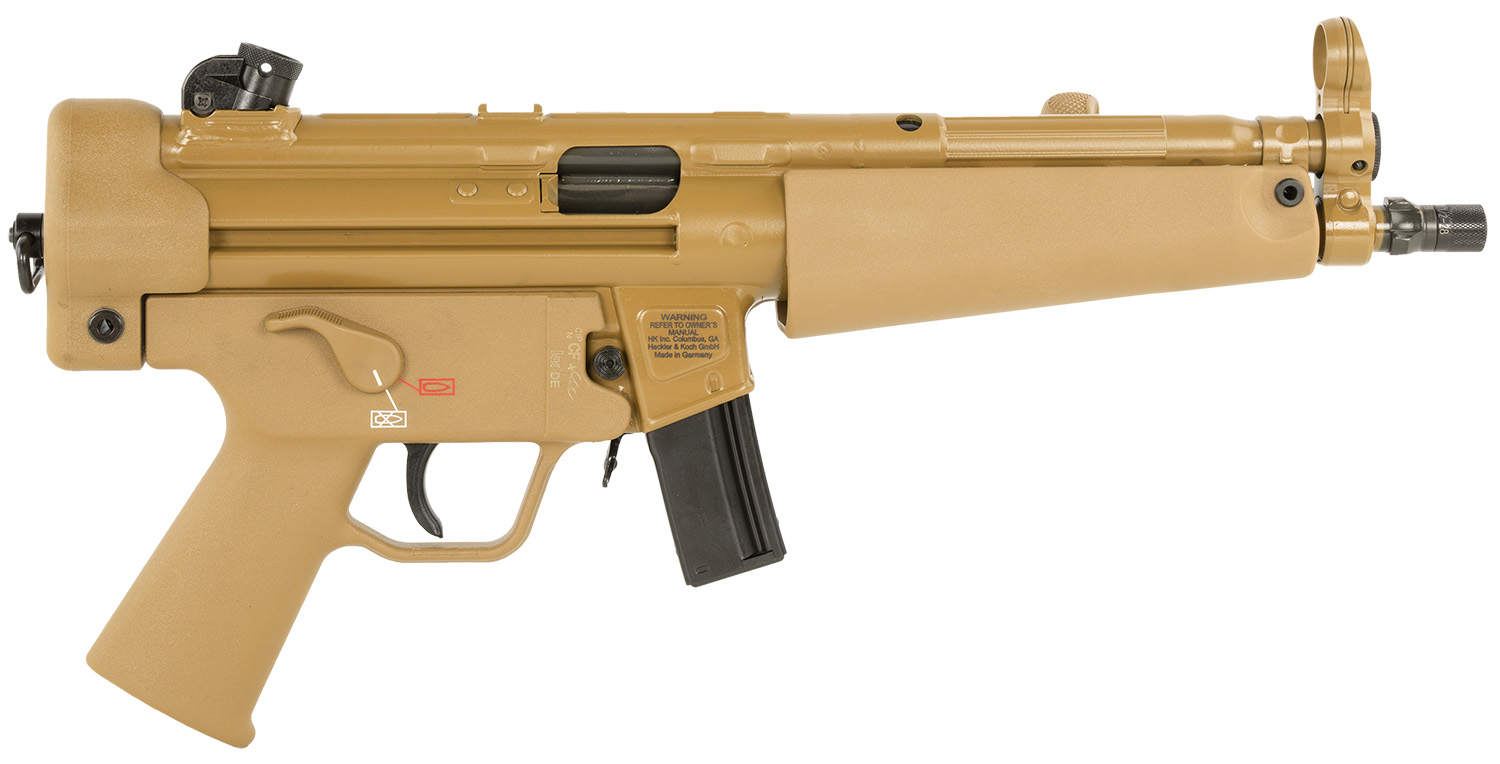 Heckler & Koch 81001079 SP5 9mm 8.86" Barrel FDE Receiver 10+1 Semi-Auto - Heckler & Koch - 9mm Luger (9x19 Parabellum)
