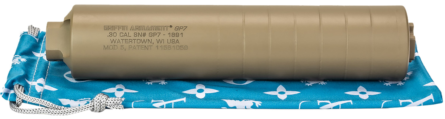 Griffin Armament GAGP7FDE-W GP7 7.62mm Direct Thread Suppressor FDE