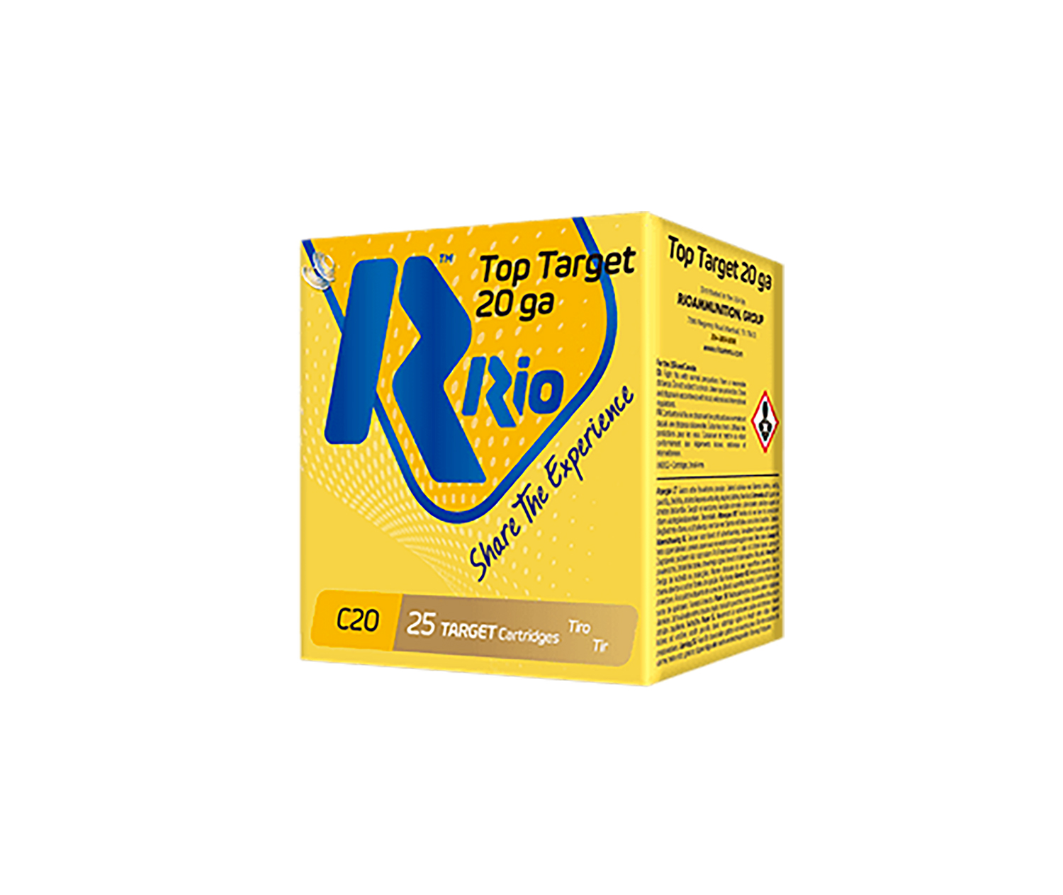 Rio Ammunition TT208 Top Target  20Gauge 2.75 7/8oz 8Shot 25 Per Box/10 Case