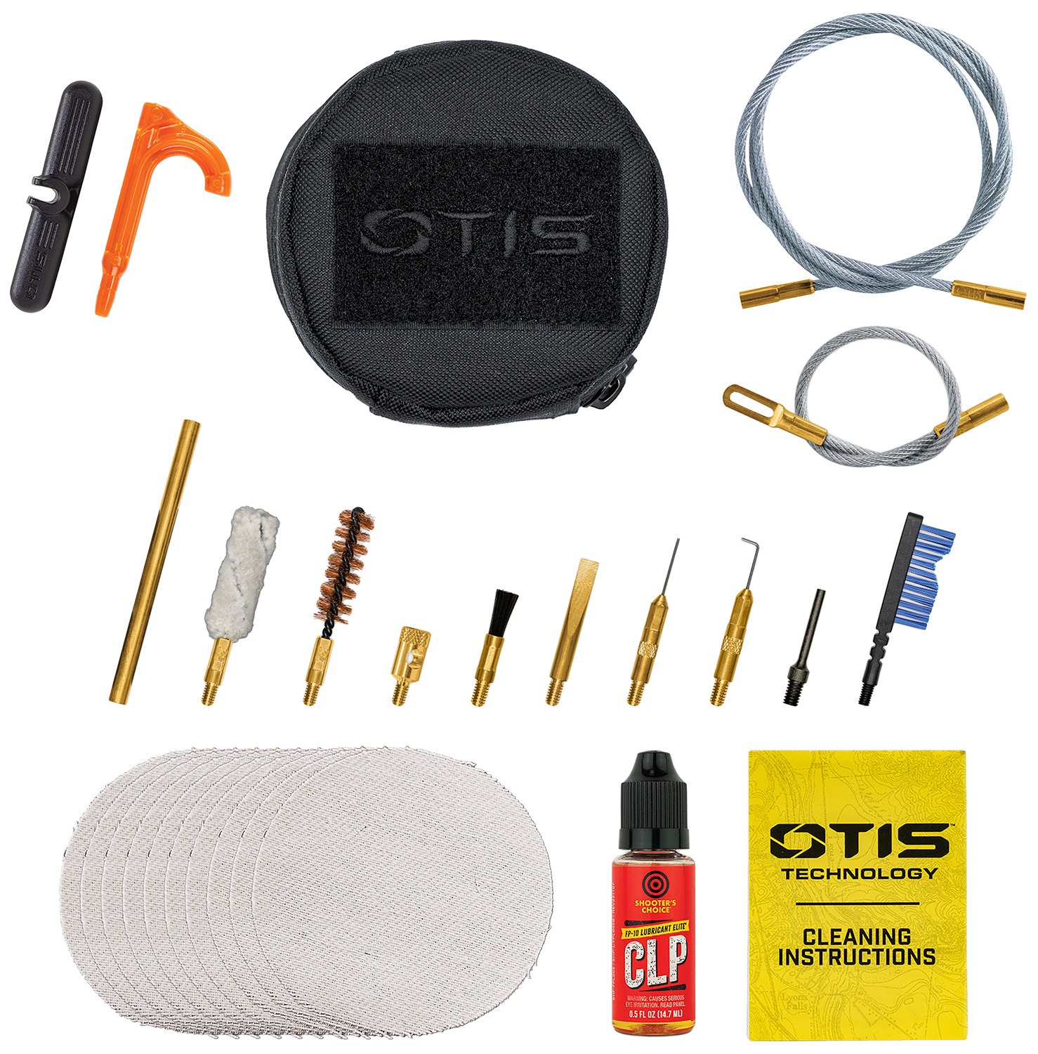 Otis FG-645-9 9mm Pistol Cleaning Kit with CLP and Cotton Patches