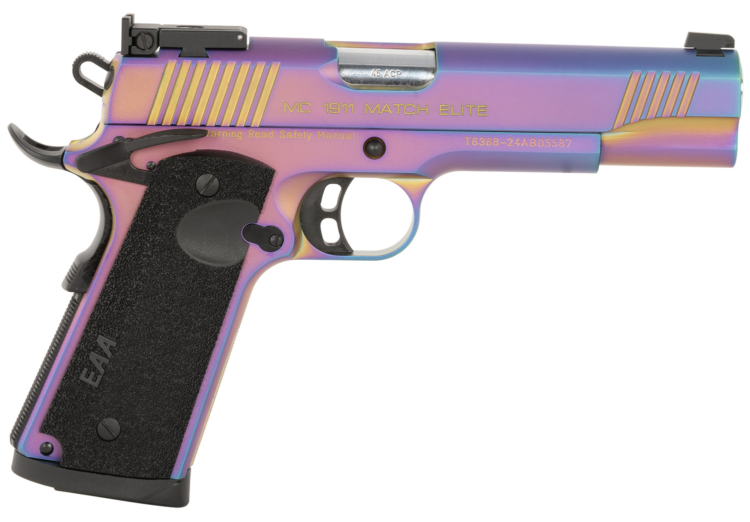 EAA Corp MC1911 Semi-Automatic Pistol 45 ACP 5" Barrel (1)-8Rd Magazine - European American Armory - 45 ACP