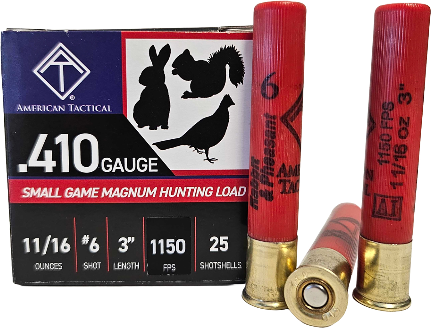 ATI ATIAC41036 Target Load  410Gauge 3 11/16oz 6Shot 25 Per Box/10 Case