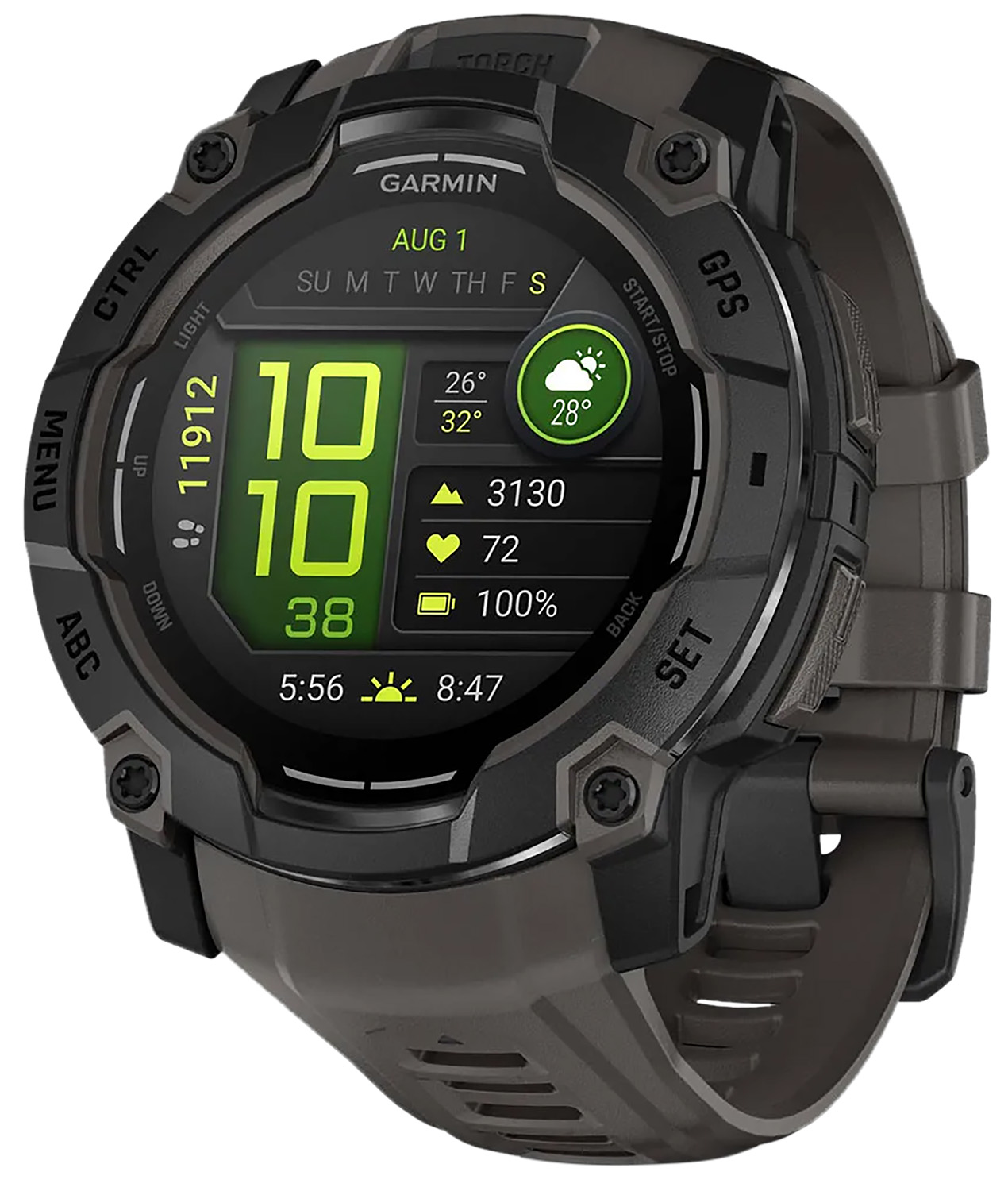 Garmin 010-03020-00 Instinct 3 50mm AMOLED Black/Charcoal Watch