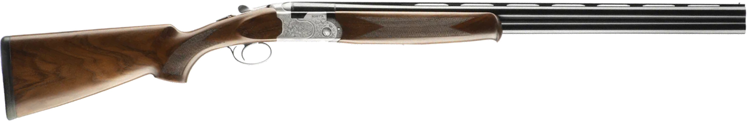 Beretta USA J686F1228 686 Silver Pigeon I 12 Gauge 3 2rd 28 Blued Over/Under Vent Rib Barrel,  Silver Engraved Receiver, Fixed Grade II Walnut Wood Stock, Right Hand