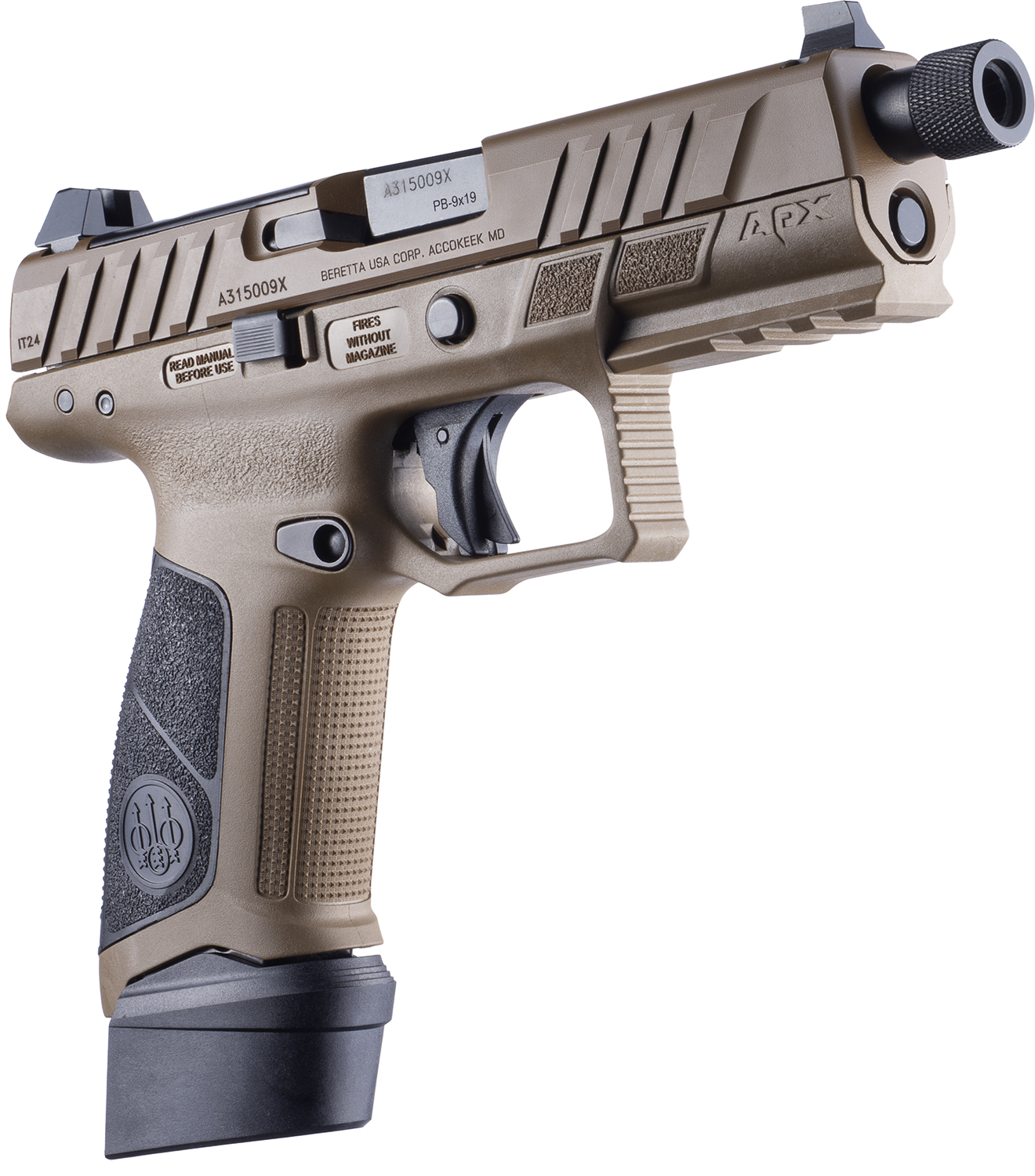 Beretta APX A1 Tactical FDE 9mm 21+1 Threaded — Superb Pistol 2 Beretta APX A1 Tactical FDE 9mm 21+1 Threaded — Superb Pistol - Image 2