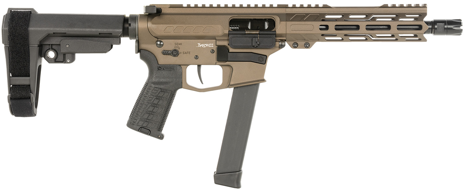CMMG Banshee MKG Semi-Automatic Pistol 9mm Luger 8" Barrel - CMMG - 9mm Luger (9x19 Parabellum)