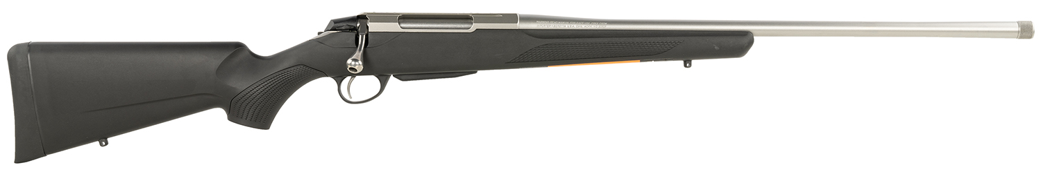 Tikka JRTXB31422MT T3 Lite Full Size 22-250 Rem 3+1 22.40" Stainless Threaded Barrel, Drilled & Tapped Stainless Steel Receiver, Fixed Black Synthetic Stock, Right Hand