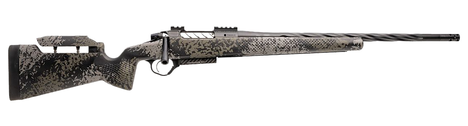 Seekins Precision 0011710275-F Havak PH3 7mm BC 22" Black Fluted Threaded Barrel, Black Picatinny Rail Steel Receiver, Adj Cheek Riser Mountain Shadow Synthetic Stock