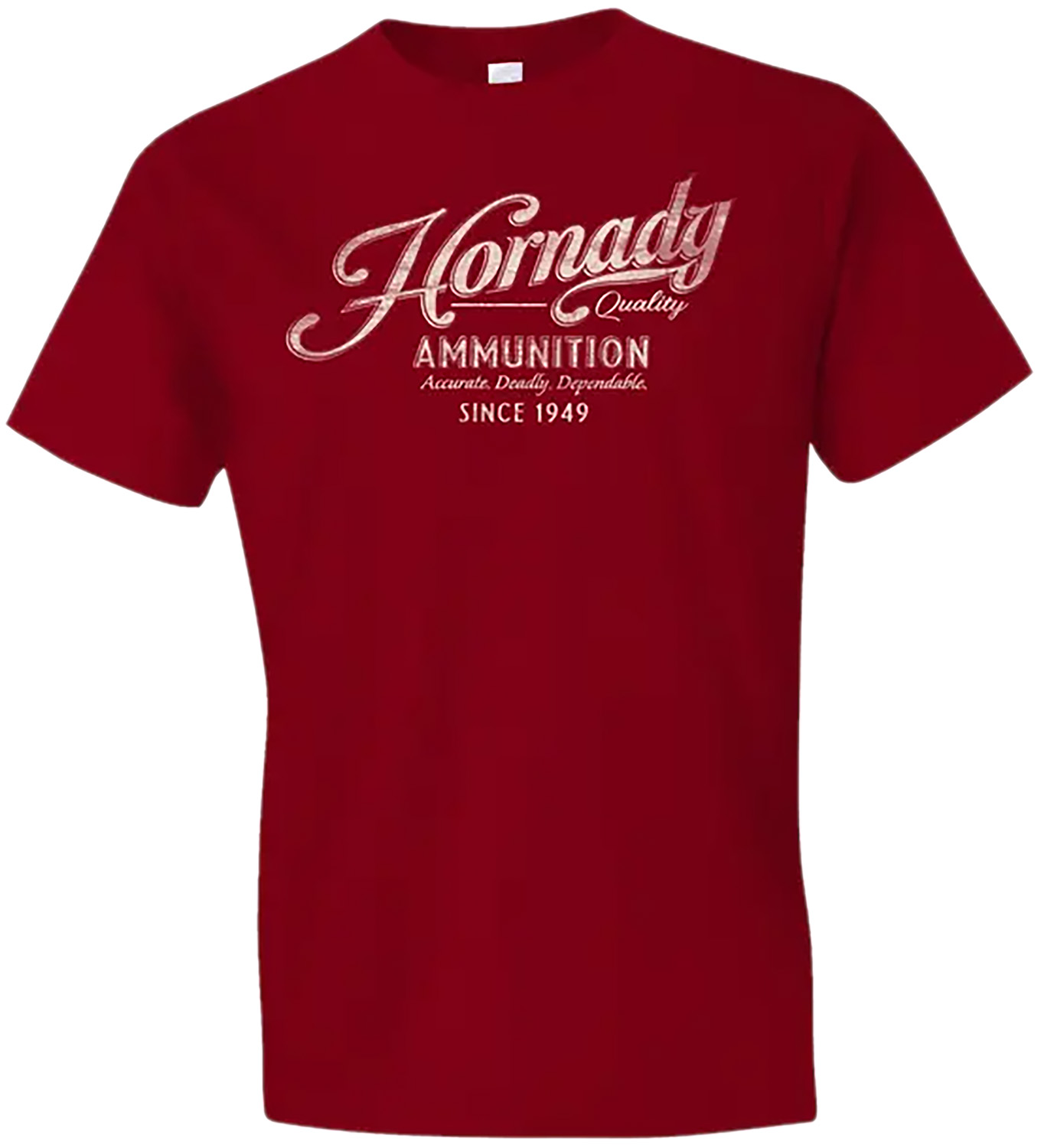 Hornady 31874 Vintage Script Red Cotton Semi-Fitted XL Shirt