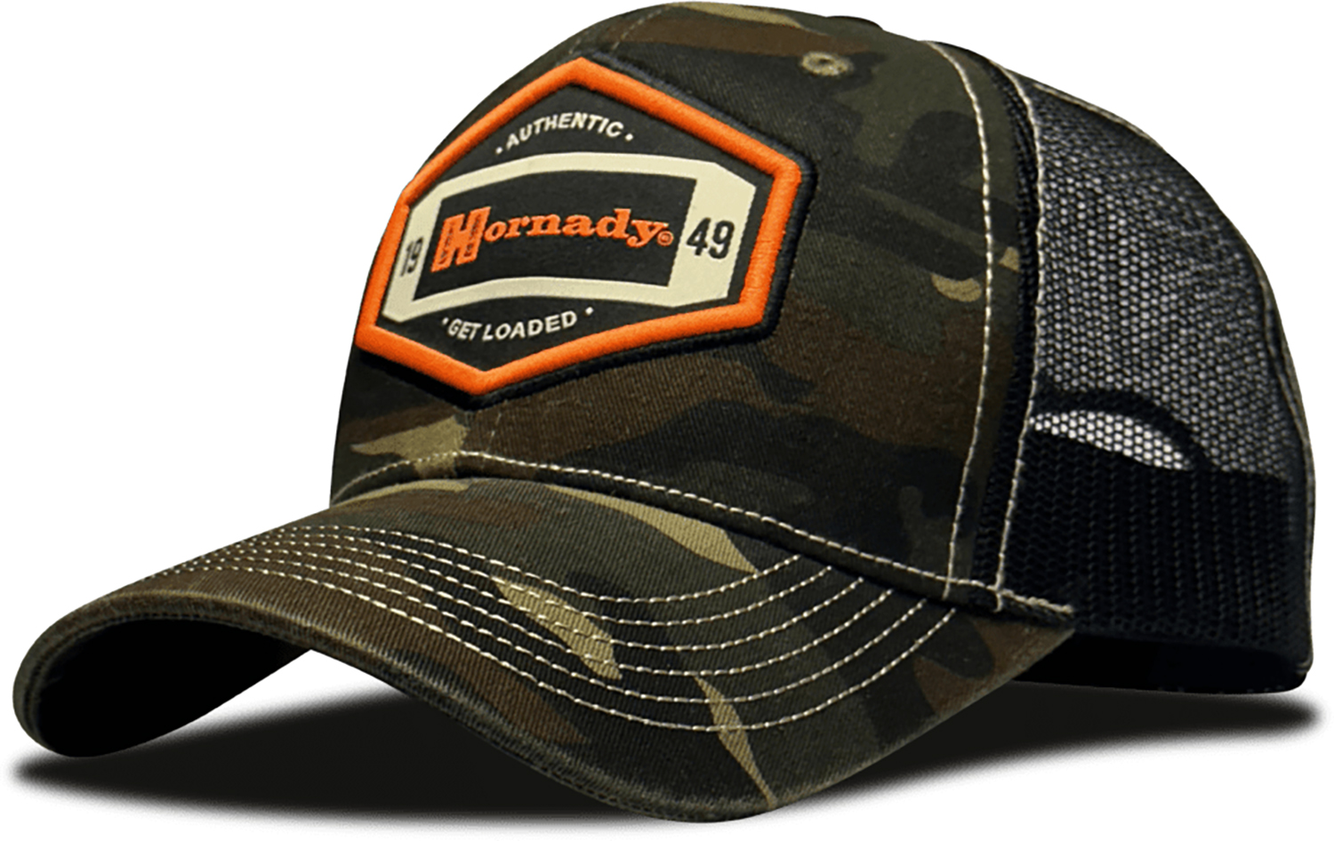 Hornady Gear 32830   Camo Trucker Hornady Patch
