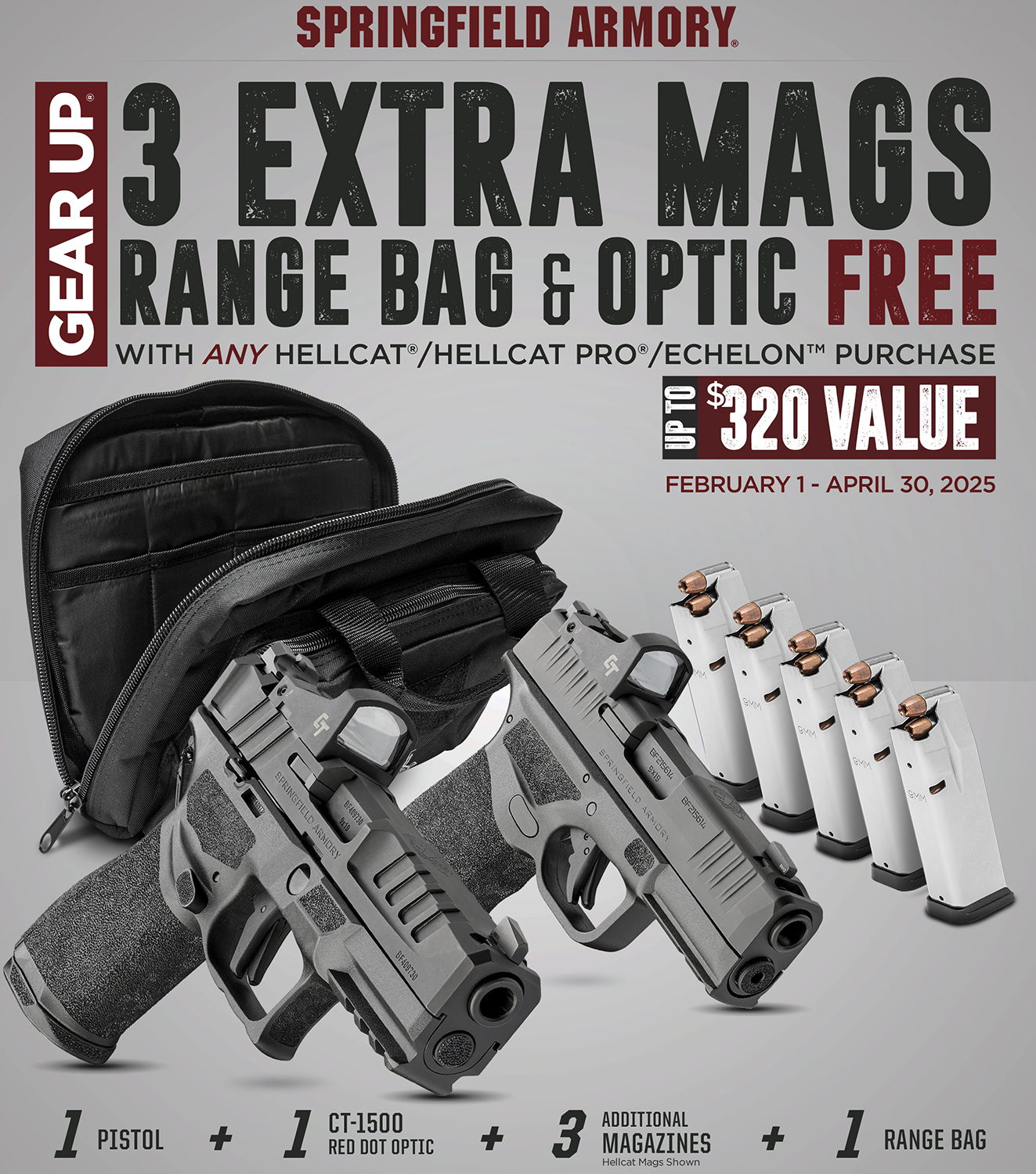 Springfield Hellcat Gear Up 25 CA Pistol – Elite 9mm Handgun 2 Springfield Hellcat Gear Up 25 CA Pistol – Elite 9mm Handgun - Image 2