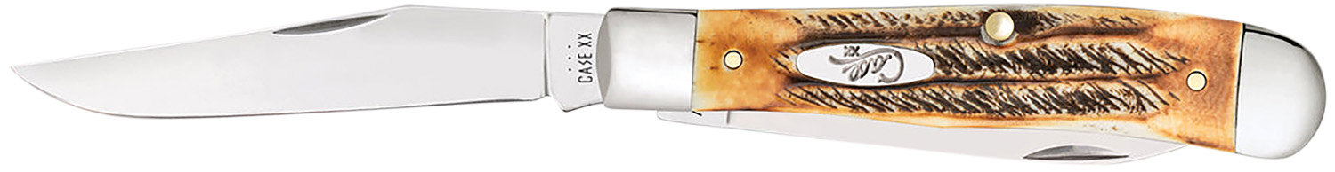 Case Cutlery Trapper 3.25" Folding Clip Point/Spey Mirror Polished Knife
