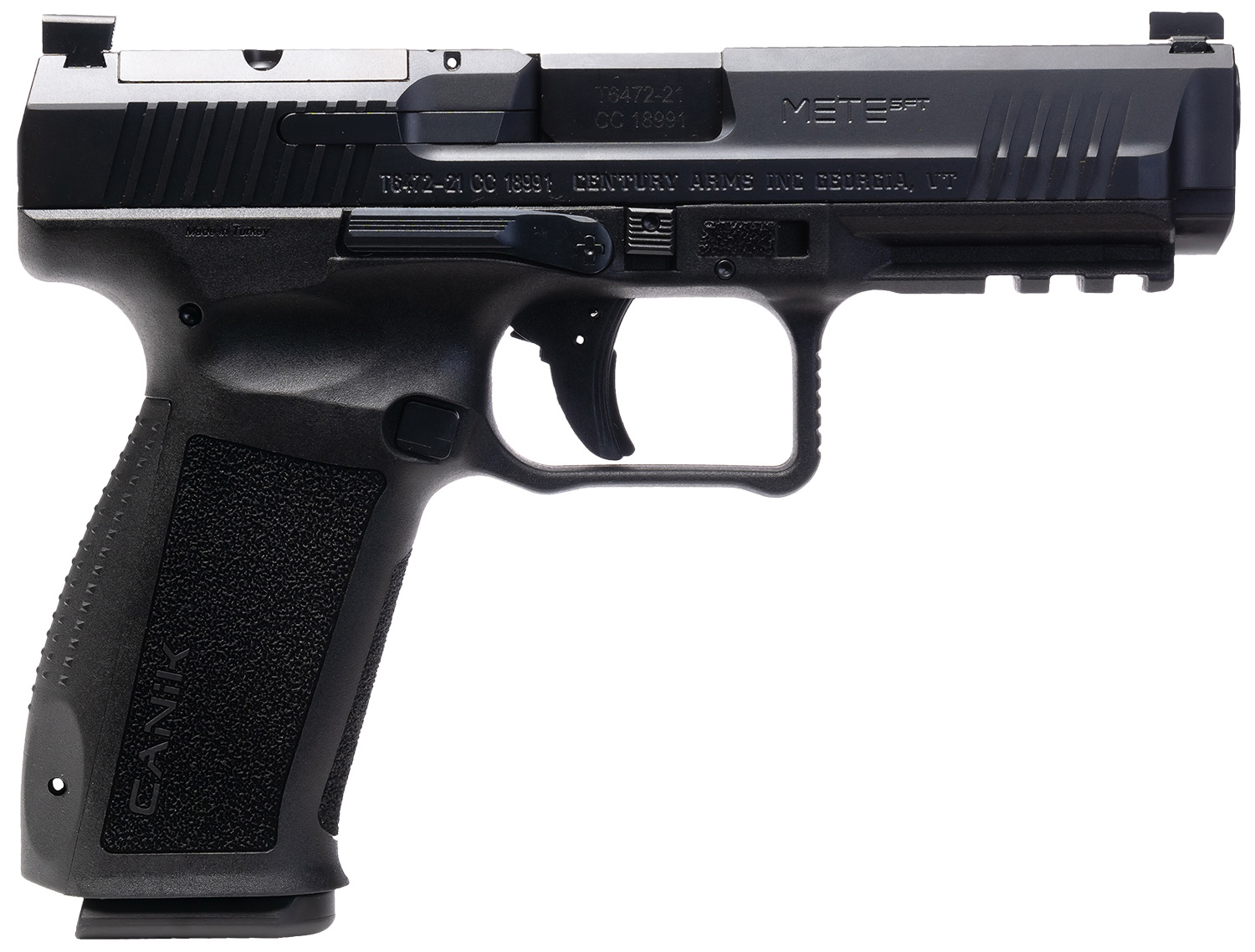 CANIK METE SFT Black 9mm Pistol 4.46" Barrel Optics Ready - CIA - Best Price $369.95