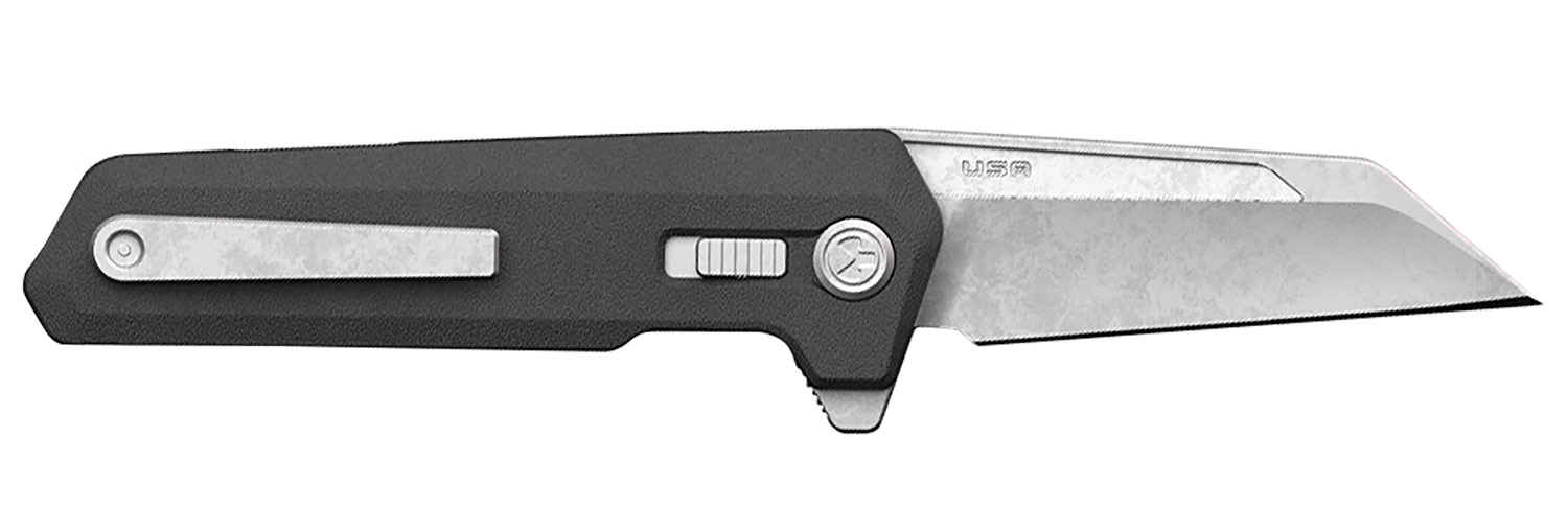 Magpul Industries Breslau, Folding Knife, 2.94 Wharncliffe Blade, MVN35 MIM Steel, 7.375 Overall Length, Lug Lock, Bead Blasted Finish, Black Polymer