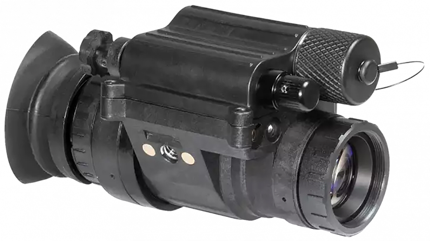AGM PVS-14E NW1 Monocular – Reliable Gen 2+ White Phosphor Level 1 Night Vision 5 AGM PVS-14E NW1 Monocular side view