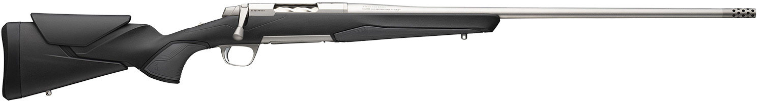 Browning 036008224 X-Bolt 2 Hunter Full Size 270 Win 3+1 24" Stainless Steel Threaded Barrel, Drilled & Tapped Stainless Steel Receiver, Adj Vari-Tech Black Composite Stock w/Adjustable Comb & LOP