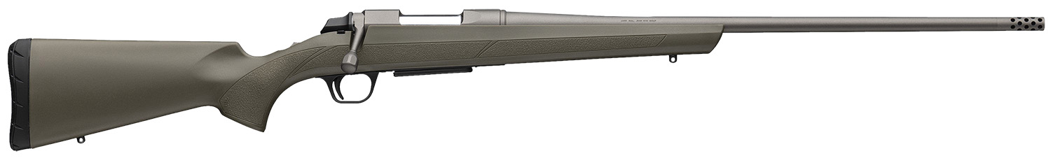 Browning 035842218 AB3  308 Win 4+1 22" Tungsten Cerakote Threaded Sporter Barrel, Tungsten Cerakote Drilled & Tapped Steel Receiver, Fixed w/Textured Grip Panels OD Green Composite Stock
