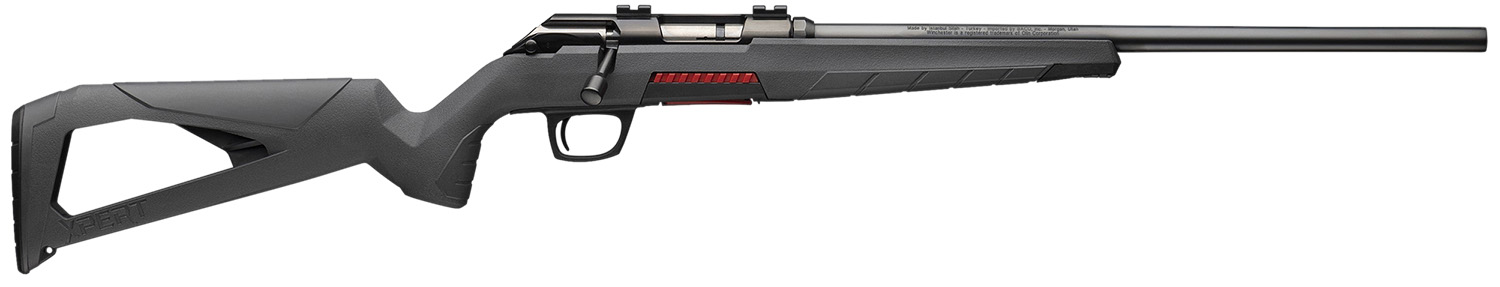 Winchester Repeating Arms 525200270 Xpert  Full Size 17 HMR 8+1 18" Matte Black Threaded Sporter Barrel, Drilled & Tapped Steel Receiver, Gray Synthetic Adj Cheek Piece & LOP Stock
