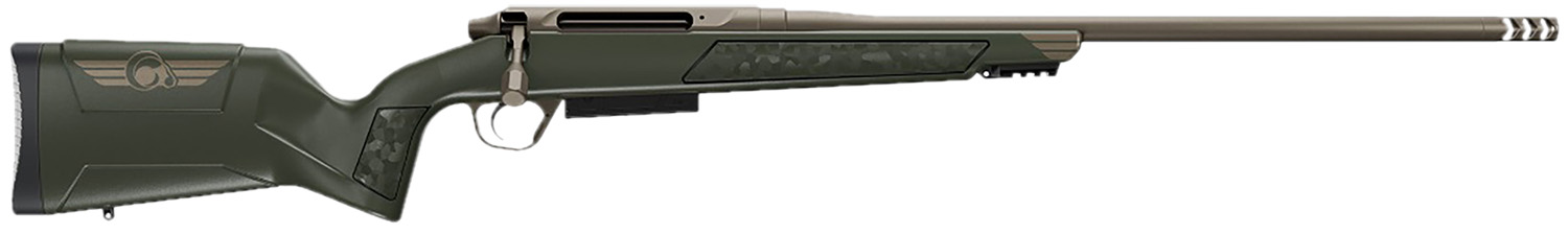 Christensen Arms 8011503600 Evoke  7mm BC 3+1 16.25" Bronze Cerakote Threaded Barrel, Bronze Cerakote Steel Drilled & Tapped Receiver, Picatinny Rail Forend, Gray w/Bronze Logo Polymer Stock