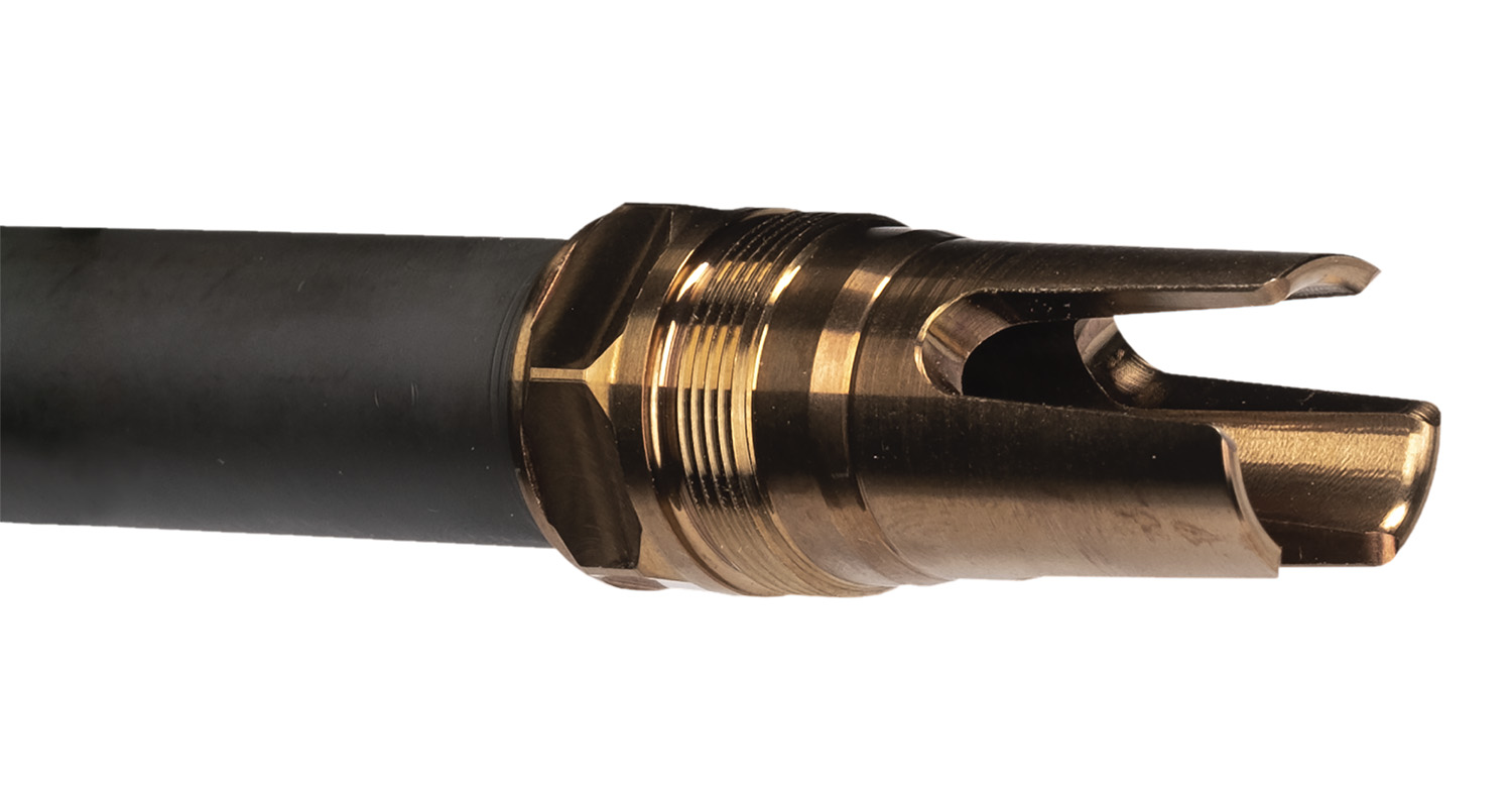 Q LLC ACCFH3/4-24 Flash Hider  7.62 Steel 3/4x24 Threads 2.13 OAL